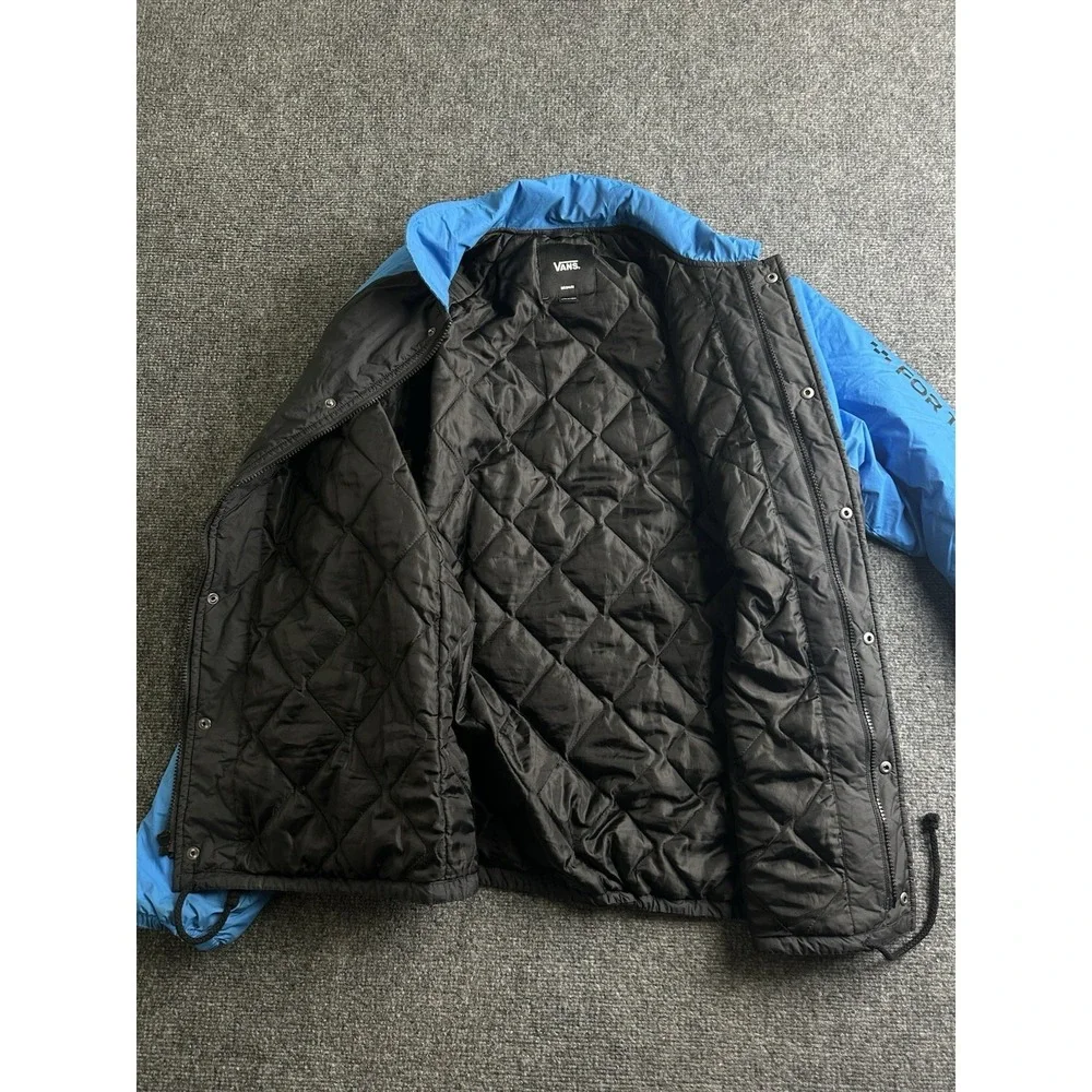 Mens Vans x NASA Apollo 11 Coach Jacket Blue Black, Size M
